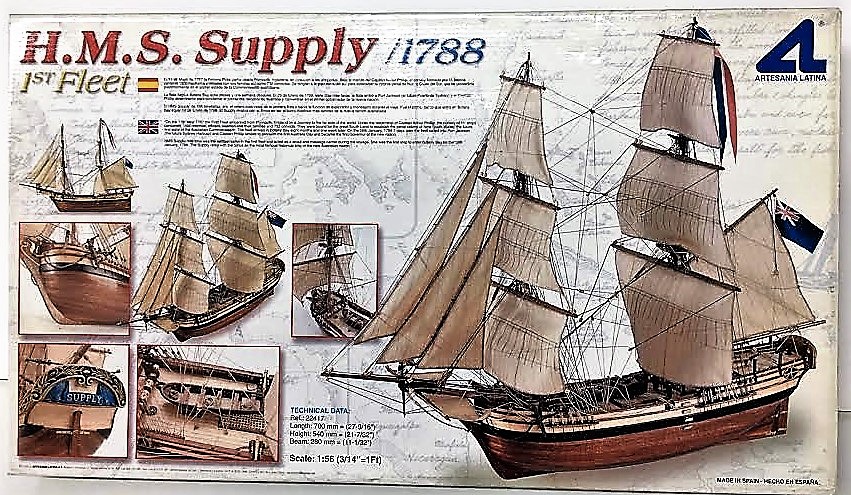 H.M.S. Supply ( Barco de Madera de Artesanía Latina)