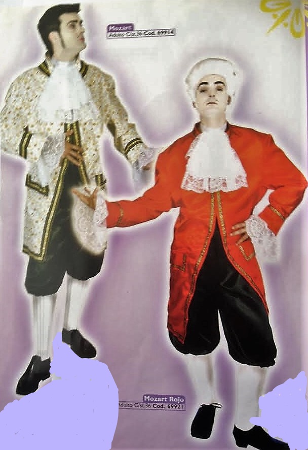 MOZART ROJO Y ESTAMPADO