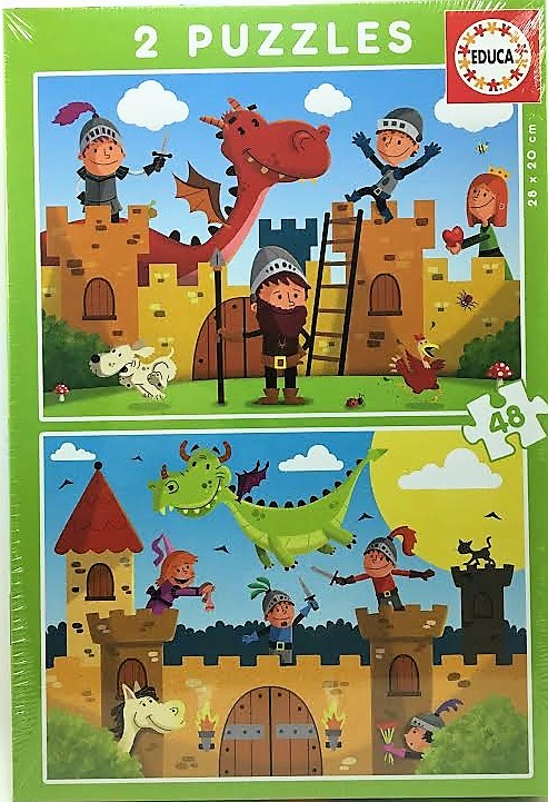 PUZZLE  Dragones y Caballeros  EDUCA