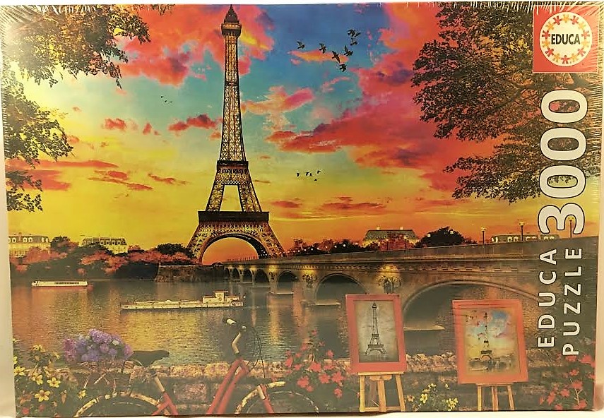 PUZZLE Puesta de Sol- Paris  EDUCA
