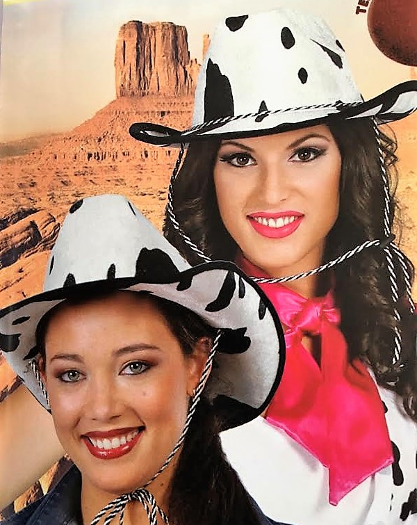 Sombrero Vaquero Vaca Terciopelo (guirca)
