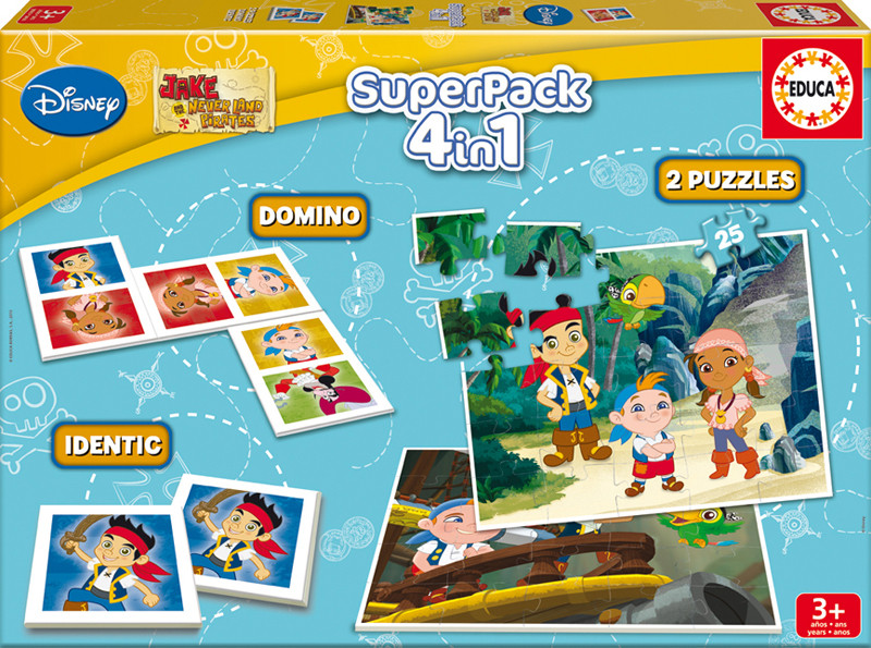 Superpack 4en1 de Jake y los Piratas de Nunca Jamás | EDUCA