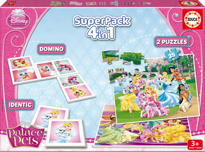 Superpack 4en1 de las Princesas Disney | EDUCA